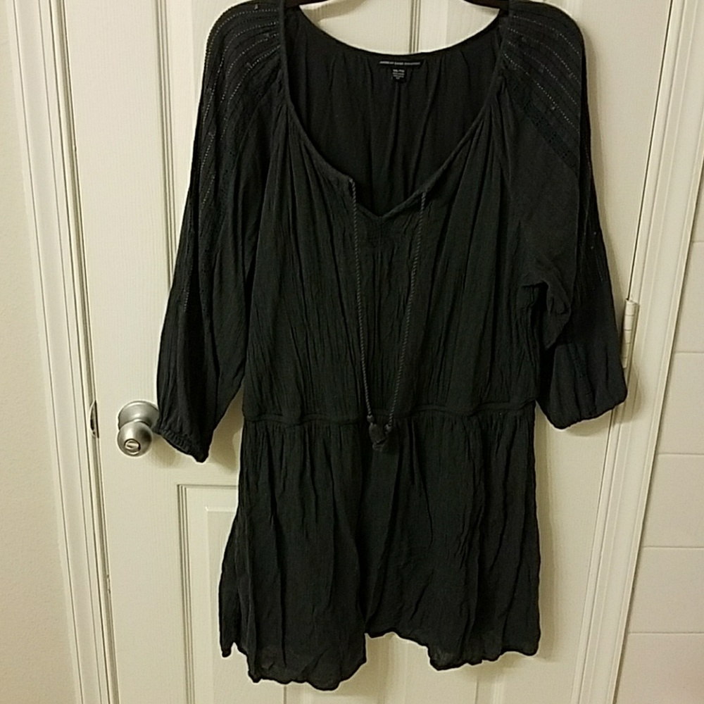 AE Navy Blue Flowy Dress